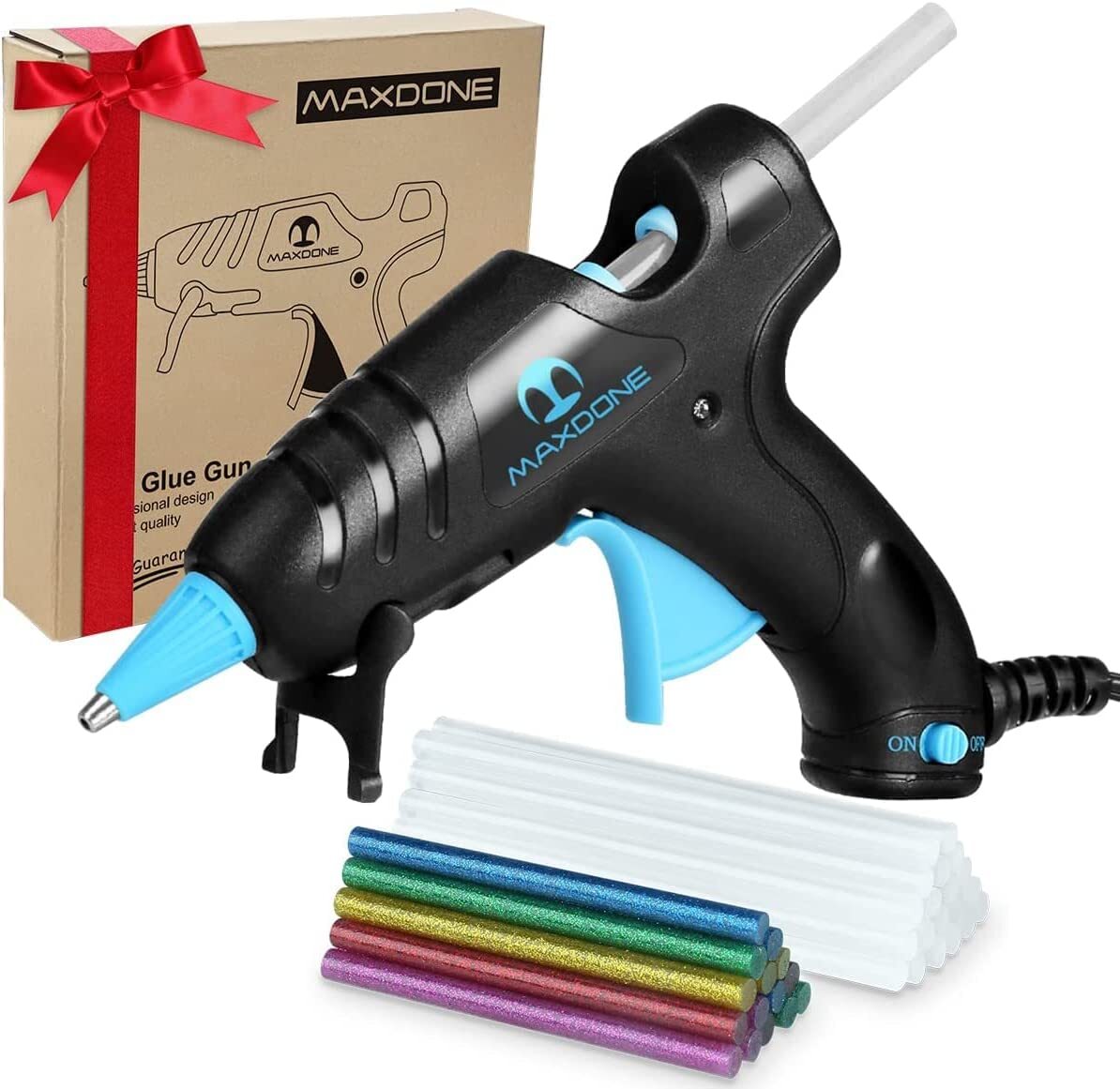 Mini Glue Gun Kit + 30PCS Glue Sticks Crafting High Temp Fast Heat up for DIY
