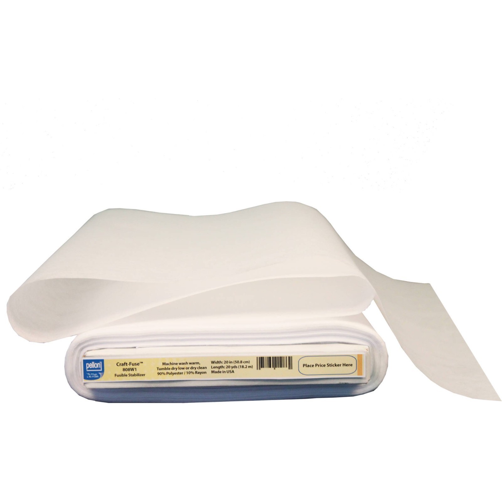 Pellon 808 Craft-Fuse Sewing Fabric Stabilizer, White. 20 x 10 Yards by the Bolt