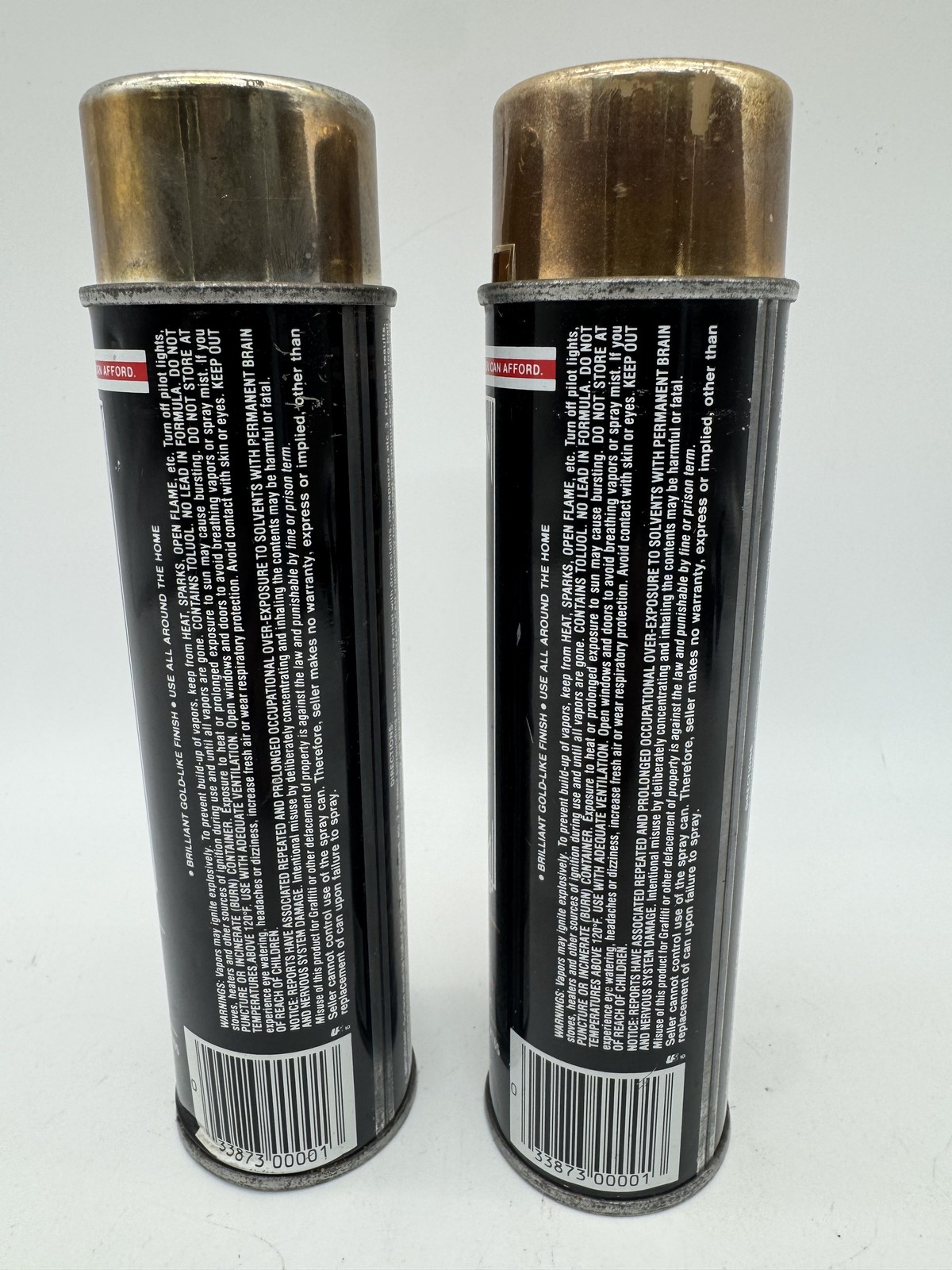 2 Cans NYBCO 18KT Gold Plate Fast Drying High Brilliance Spray Paint #765 8 oz