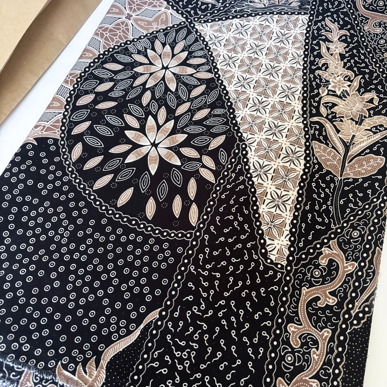 Indonesian Batik Fabric Textile 45×112 3.1 Yards Batik Keris Halus Special