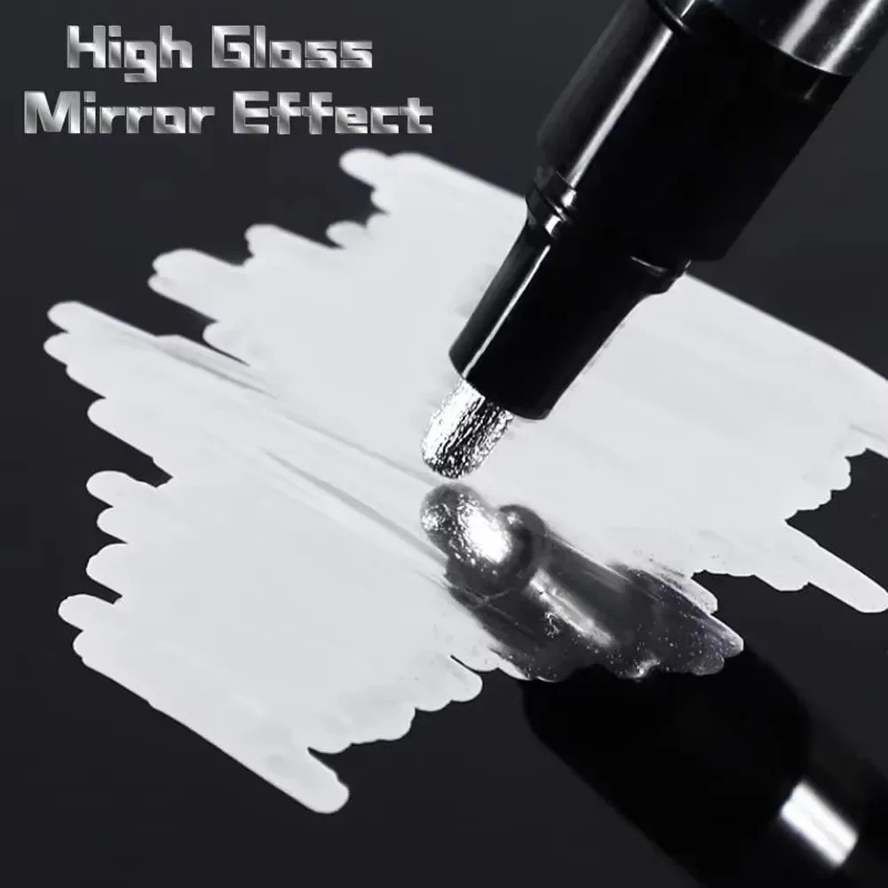 Liquid Chrome Markers Set, Permanent Mirror Pens for Plastic, Metal, Art