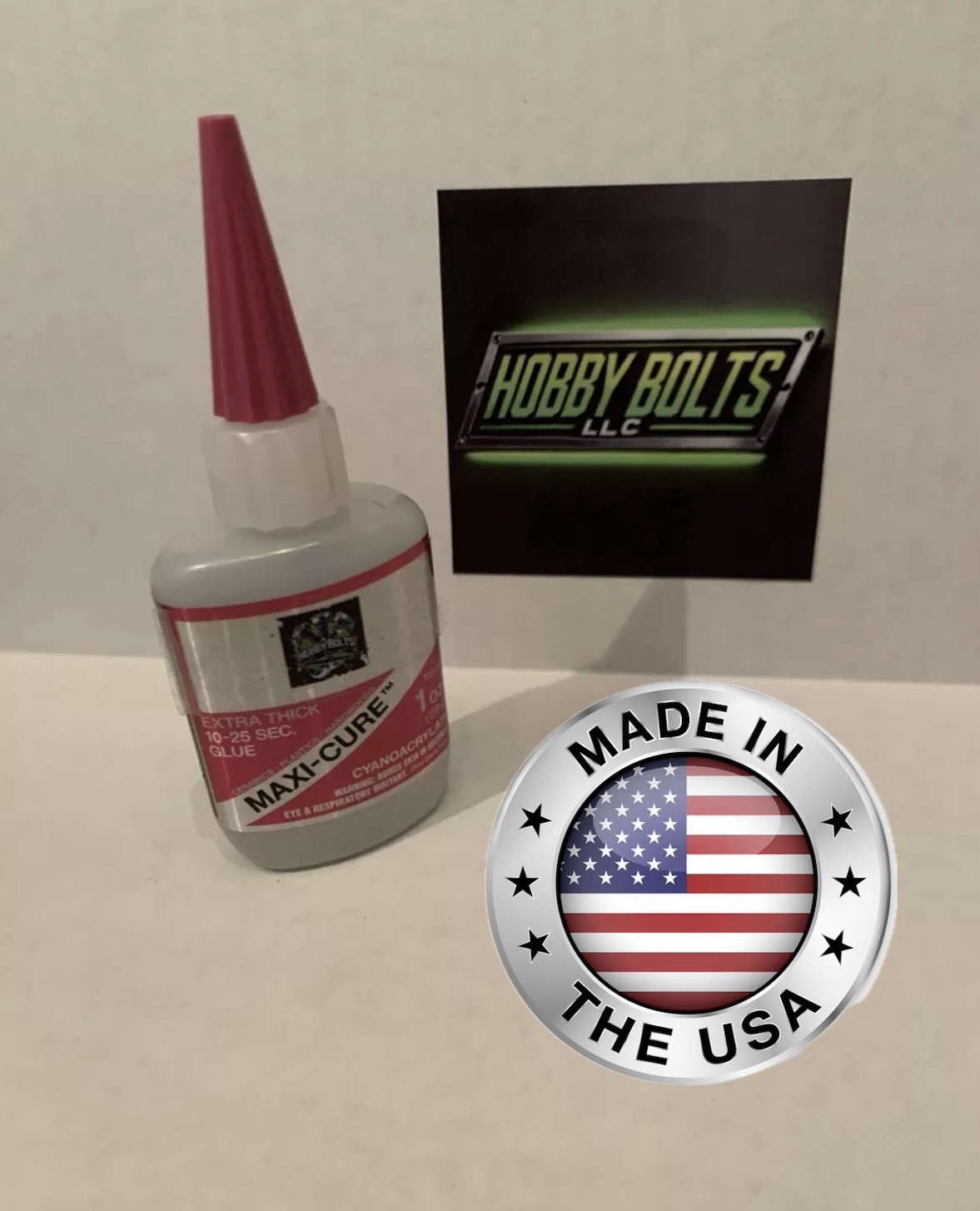 Bob Smith Industries Maxi-Cure Extra Thick Glue 1 oz, 10-25 Sec Hobby Bolts, BSI