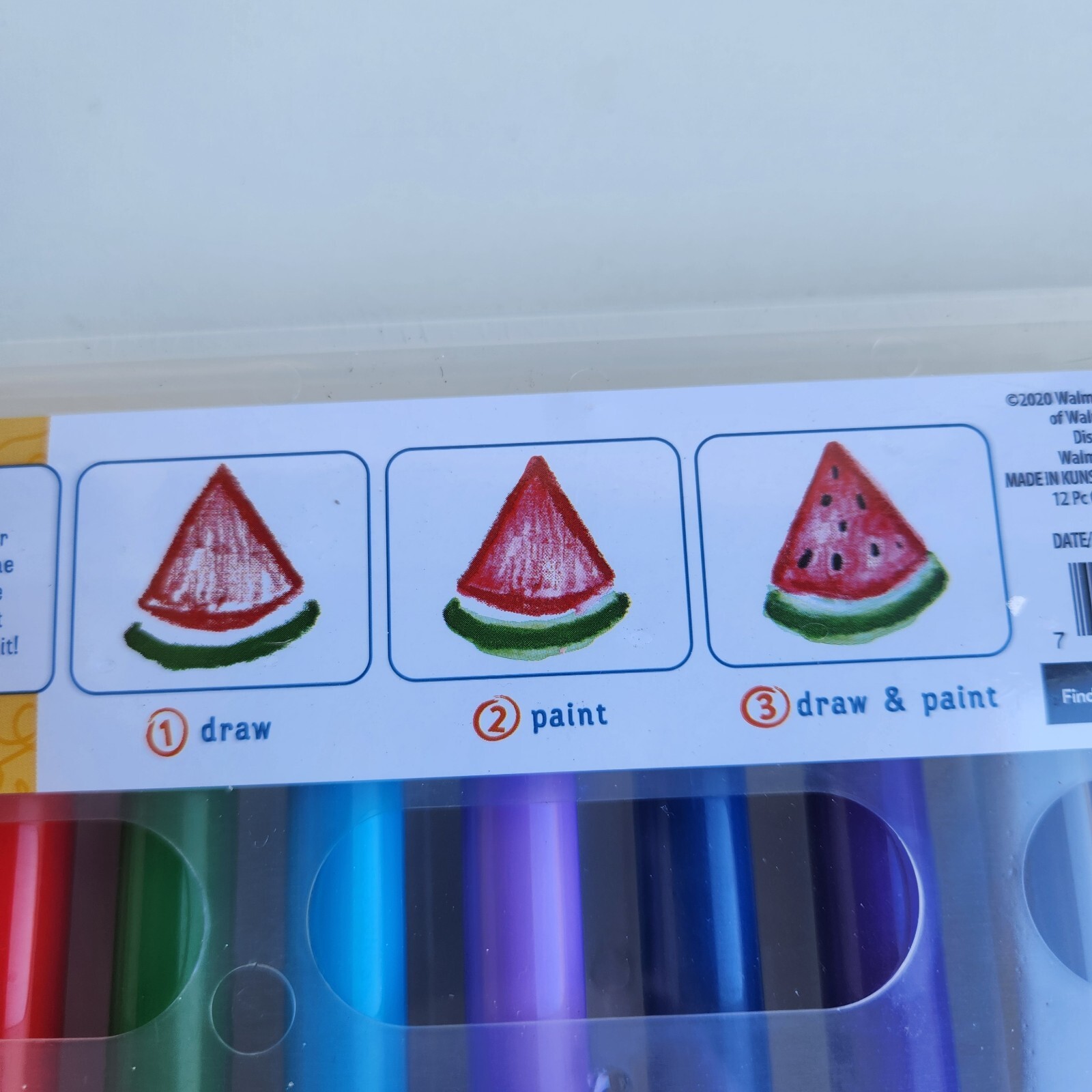 Hello Hobby 12 FRUIT SCENTED GEL CRAYONS | ASSORTED COLORS | Safe & Non-Toxic.