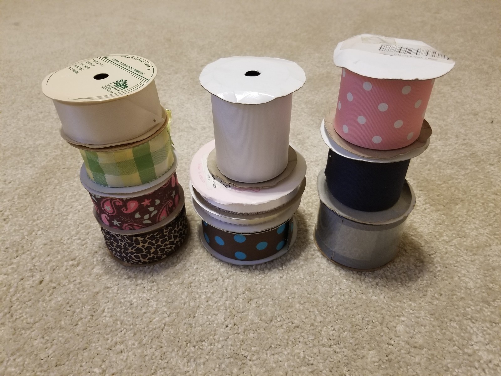 70+ Roll Ribbon Lot Assorted Sizes & Patterns Wreath Making Craft Supplies