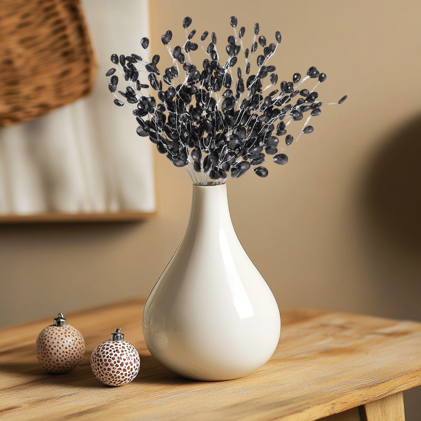 Acrylic Bead Drop Stems Crystal Floral Picks Artificial Crystal Bouquets Flowers