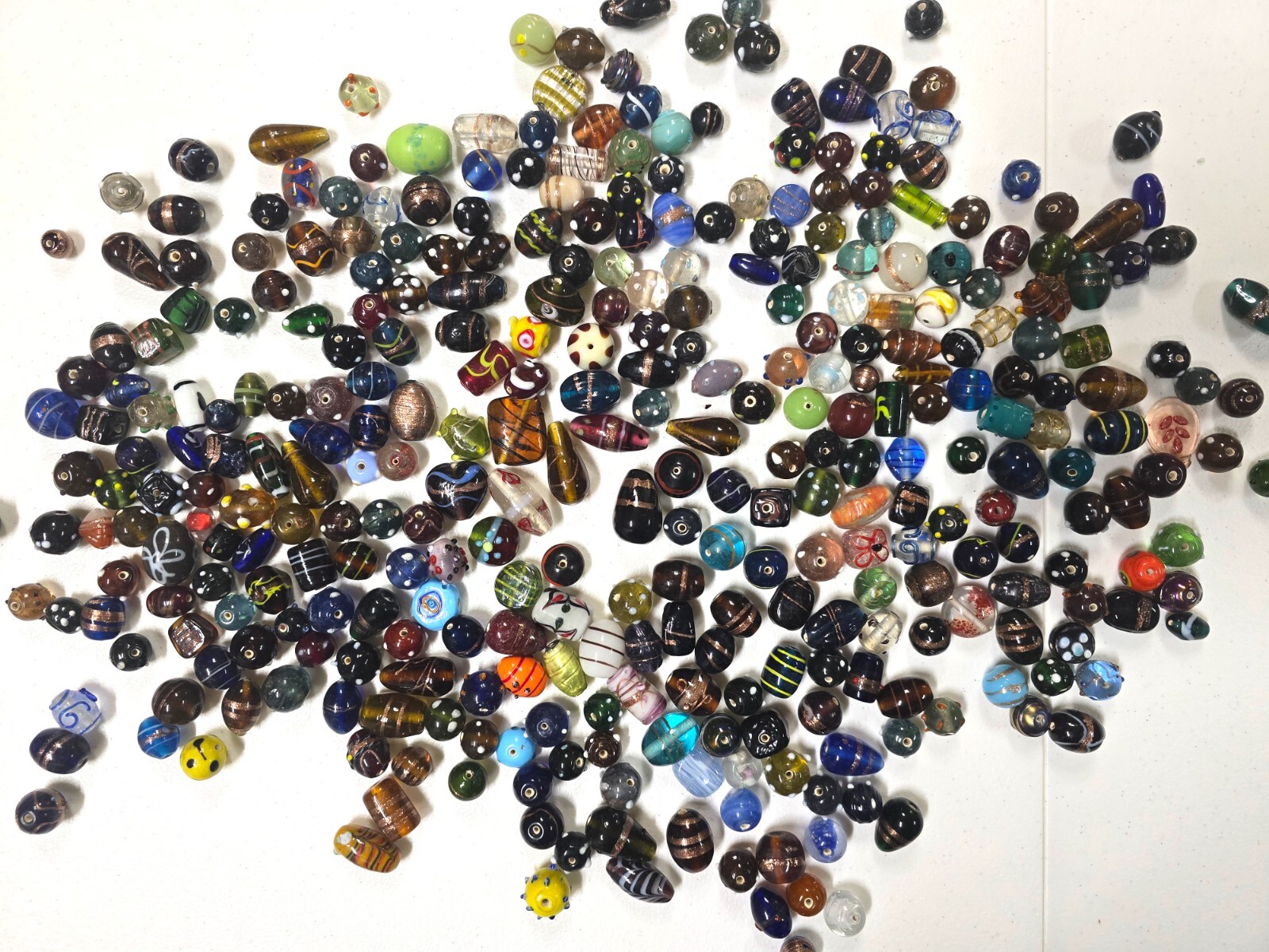 Assorted Glass Beads Mixed Loose Bulk Wholesale Jewelry Lampwork Supplies