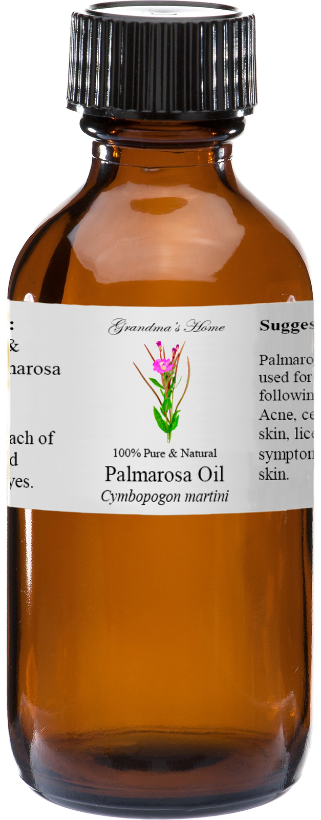 Palmarosa (Rose Geranium) Essential Oil – 2 oz – 100% Pure and Natural