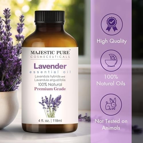 Majestic Pure Essential Oil with 4 Fl Oz (Pack of 1), Clear Or Colorless
