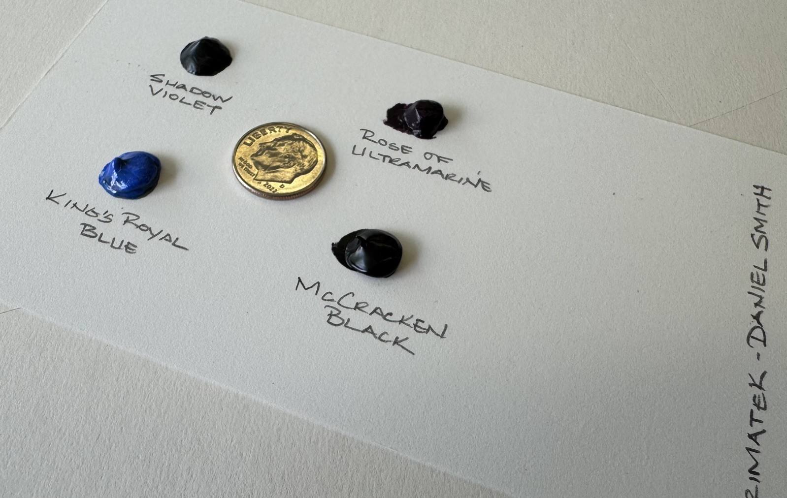 4 generous Color Dot sheets – Daniel Smith Extra Fine Watercolors