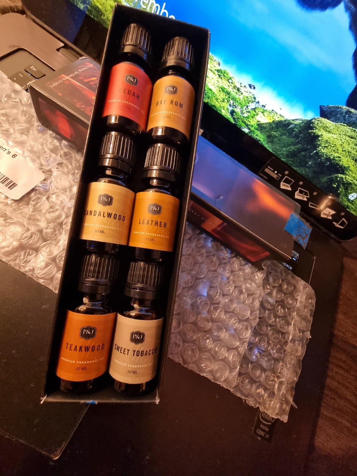 P&J Trading Fragrance Oil Gentlemen’s Set | Leather, Sweet Tobacco, Teakwood NEW