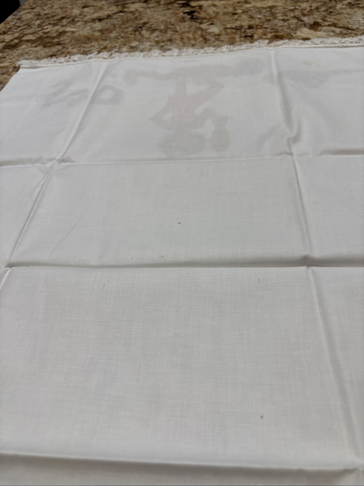 Lee Wards STONE AGE YES & NO 100% Cotton Pillowcases Painted NOS