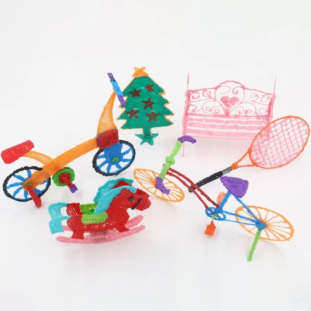 New Style 3D Printing Pen Set for Kids with PLA Filament Power Supply Travel Cas