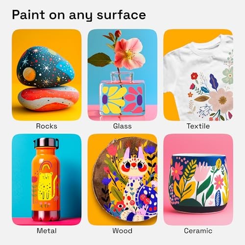ARTISTRO 48 Acrylic Paint Pens – Dual Tip Assorted Number of Itemss , Styles