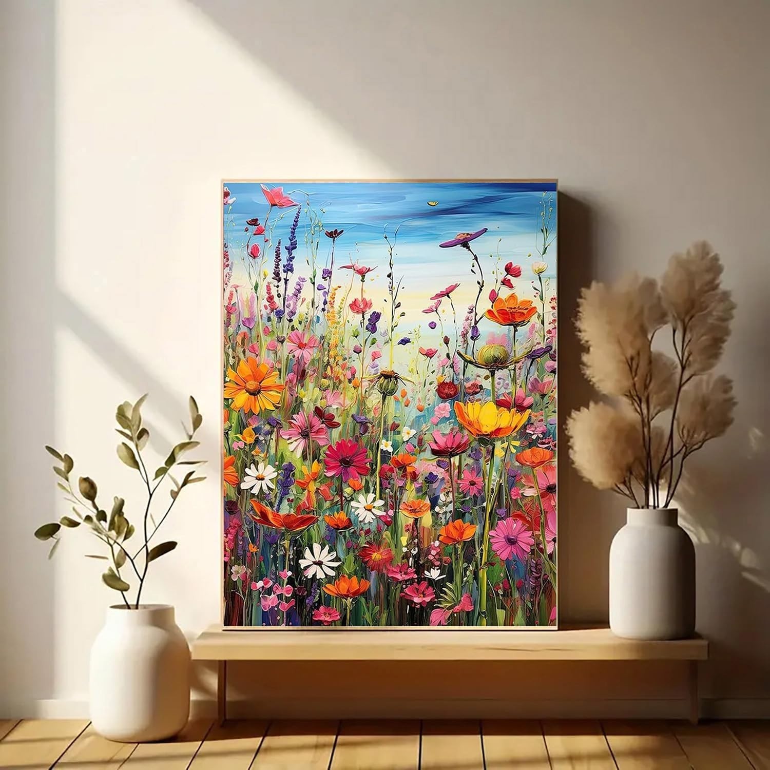 Diamond Art Painting Kits for Adults, Sea of Flowers 5D Diamond Painting Dots…