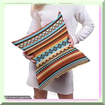Waterproof fabric with chevron arrow and rectangle patterns 72×58 inches