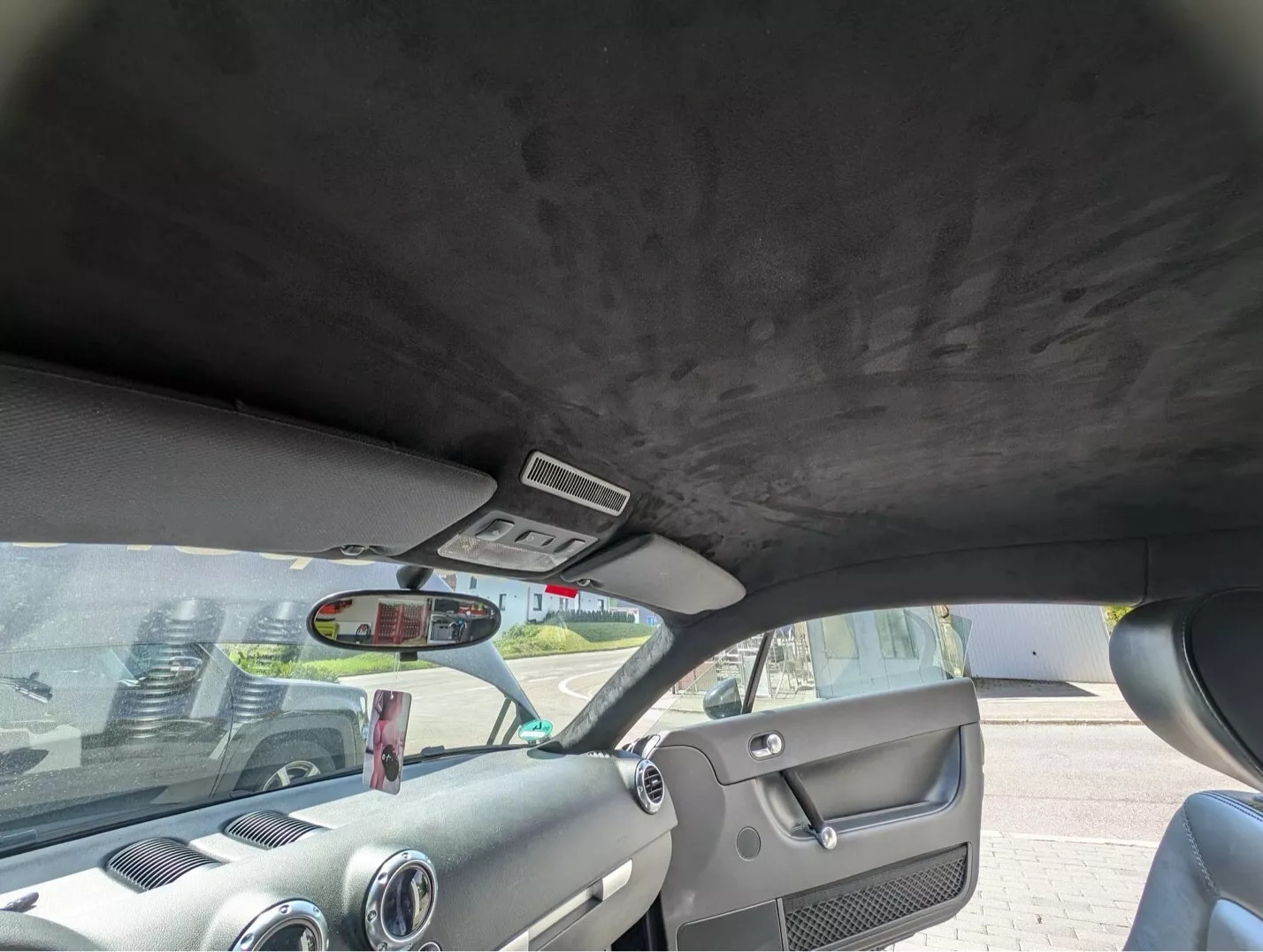 Black Suede Headliner Fabric Material 98″x60″ Car Interior Roof Liner Upholstery