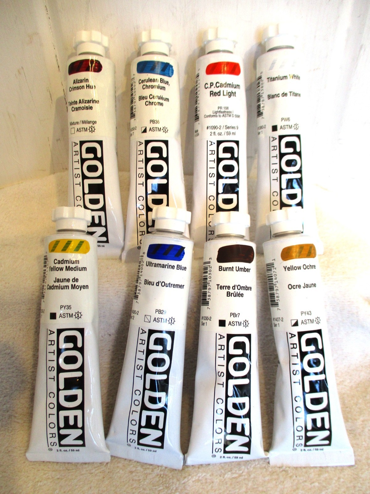 Golden Artist Colors Acrylic Paint, U Choose Color(s) Price is EACH TUBE