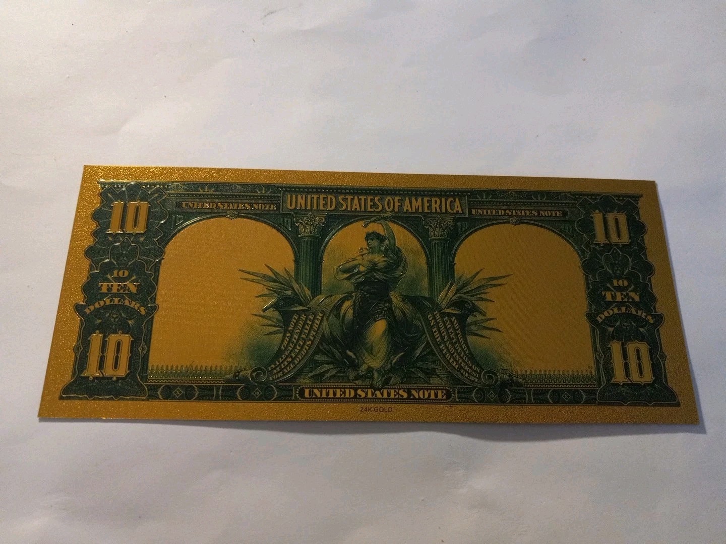 SLING’S 🪙 24K Gold-Plated Foil Note US Currency Bill Paper Money Novelty Cash
