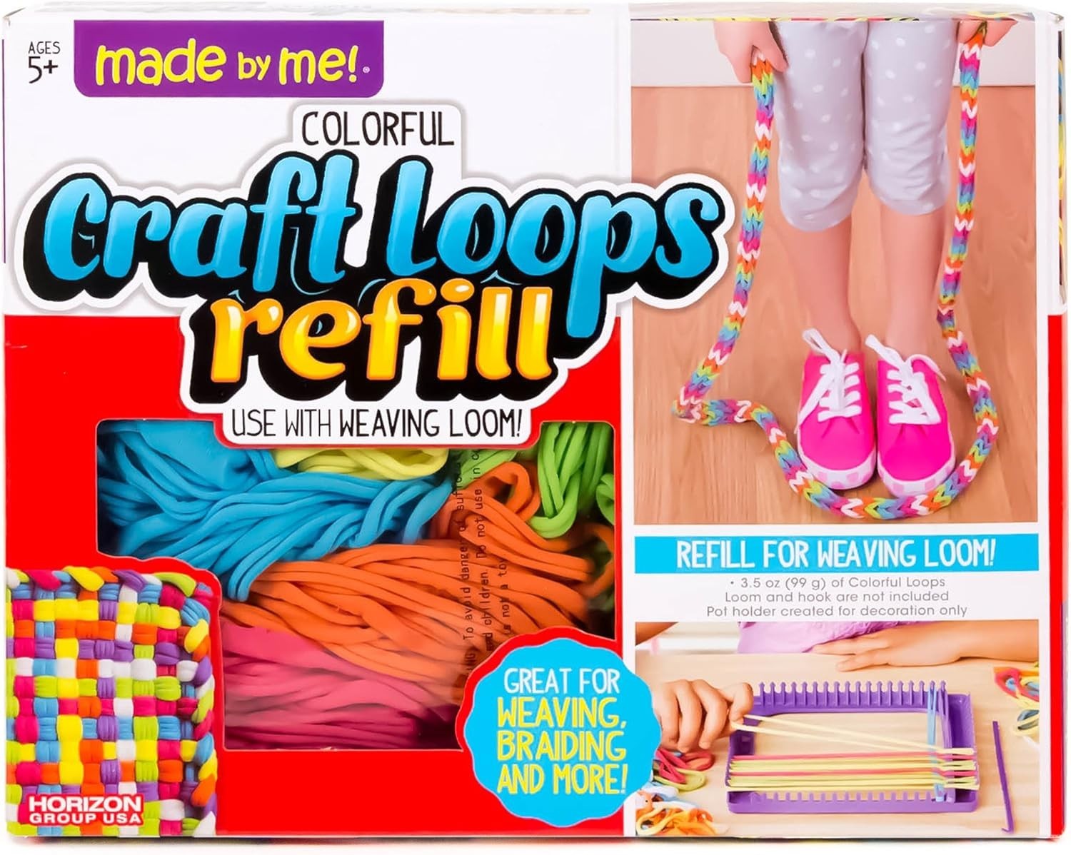DIY Craft Kit with 210 Soft Loops in 7 Colors, Ideal for Kids’ Creative Projects