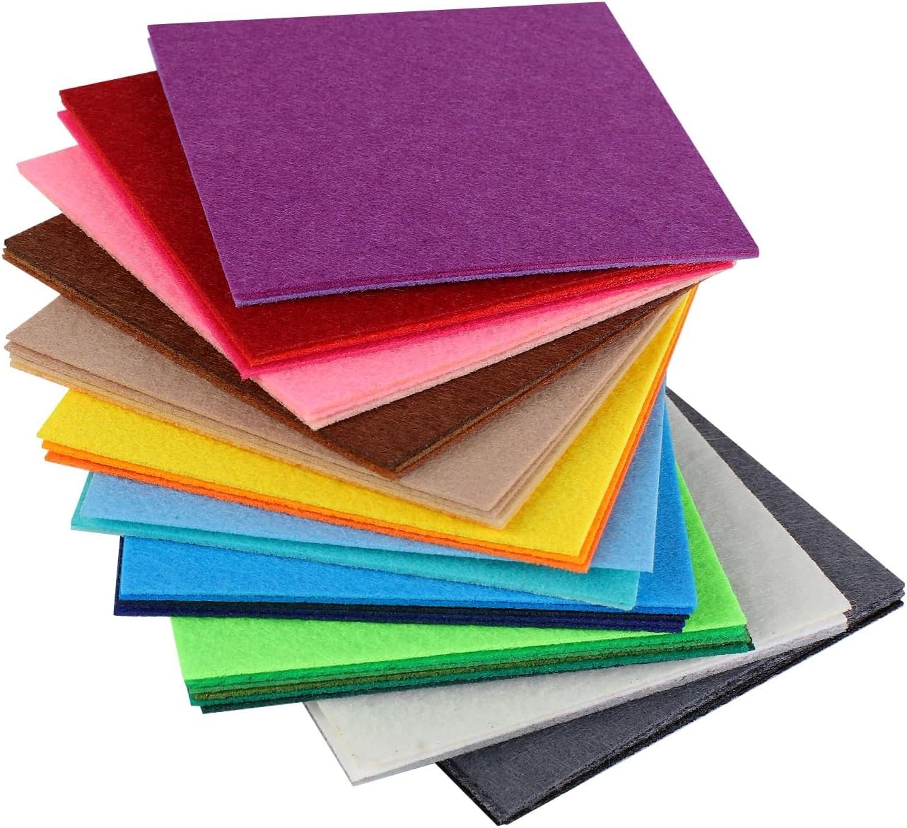 Felt Sheets 12X12 20 Pack 1Mm Nonwoven Assorted | Nonwoven Acrylic Felt, 1Mm Thi