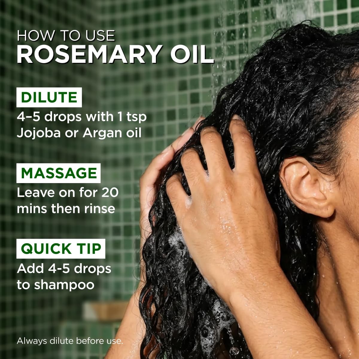 100% Pure Rosemary Essential Oil – 4 Fl Oz – Rosemary Oil for Hair, Skin, Dif…