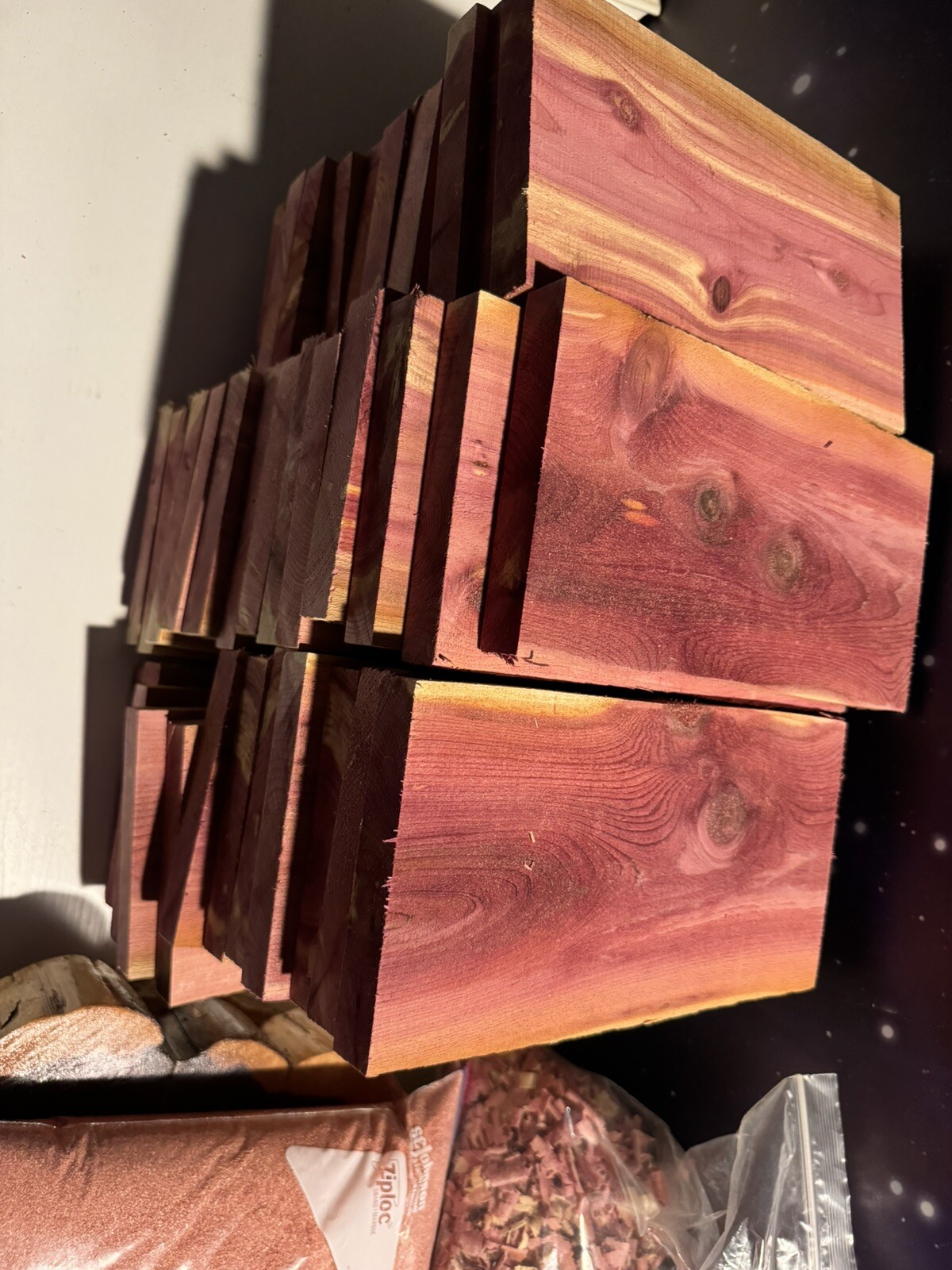 Exotic Aromatic Eastern Red Cedar Craft Boards, 1” Thick X 5” Wide X 10”. Long