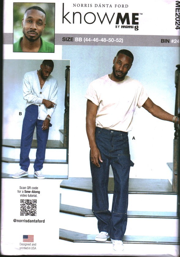 2024 UNCUT McCalls Sewing Pattern Mens Jeans Pants Know Me Mimi G Casual OOP Sew