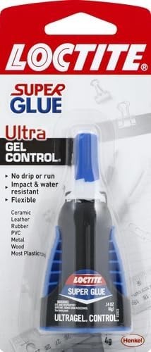 Loctite Super Glue Gel Control, 0.14 fl oz Superglue for Plastic, Wood, Metal