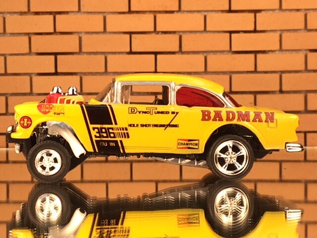 55 Chevy Gasser Badman Water Slide Decals 1:64, 1:43, 1:32, 1:24 or 1:18 scale