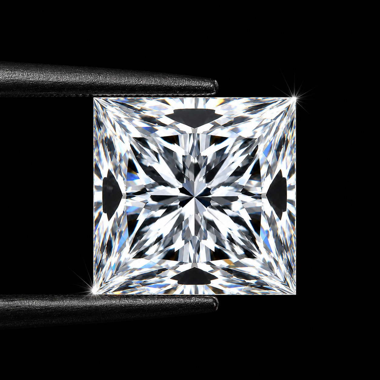 8 Ct Lab Grown White Diamond Princess Cut VVS1 D Grade Loose Stone 1 Pc