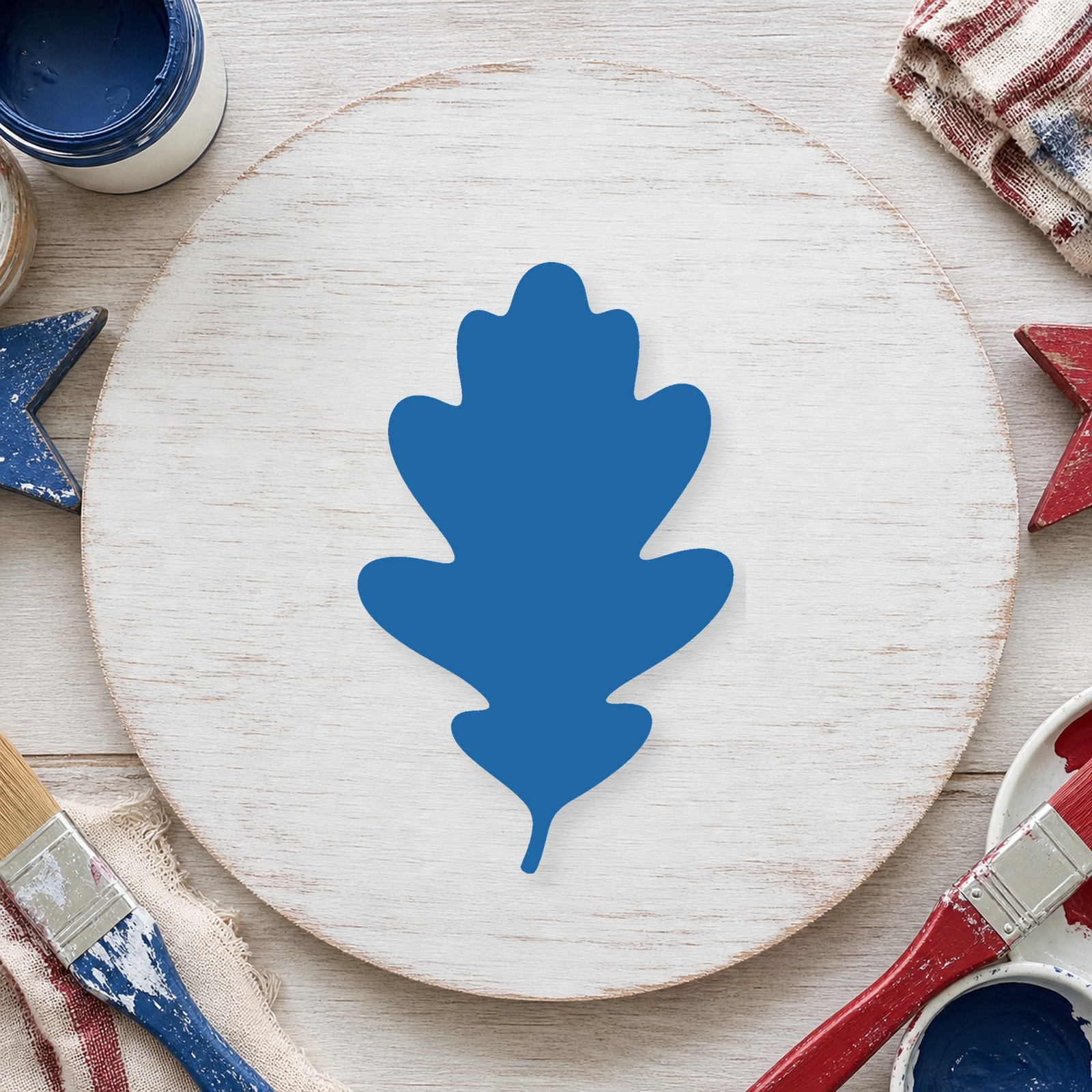 Oak Leaf Large Reusable Mylar Stencil, 10 mil Plastic Paint Stencil for Crafts
