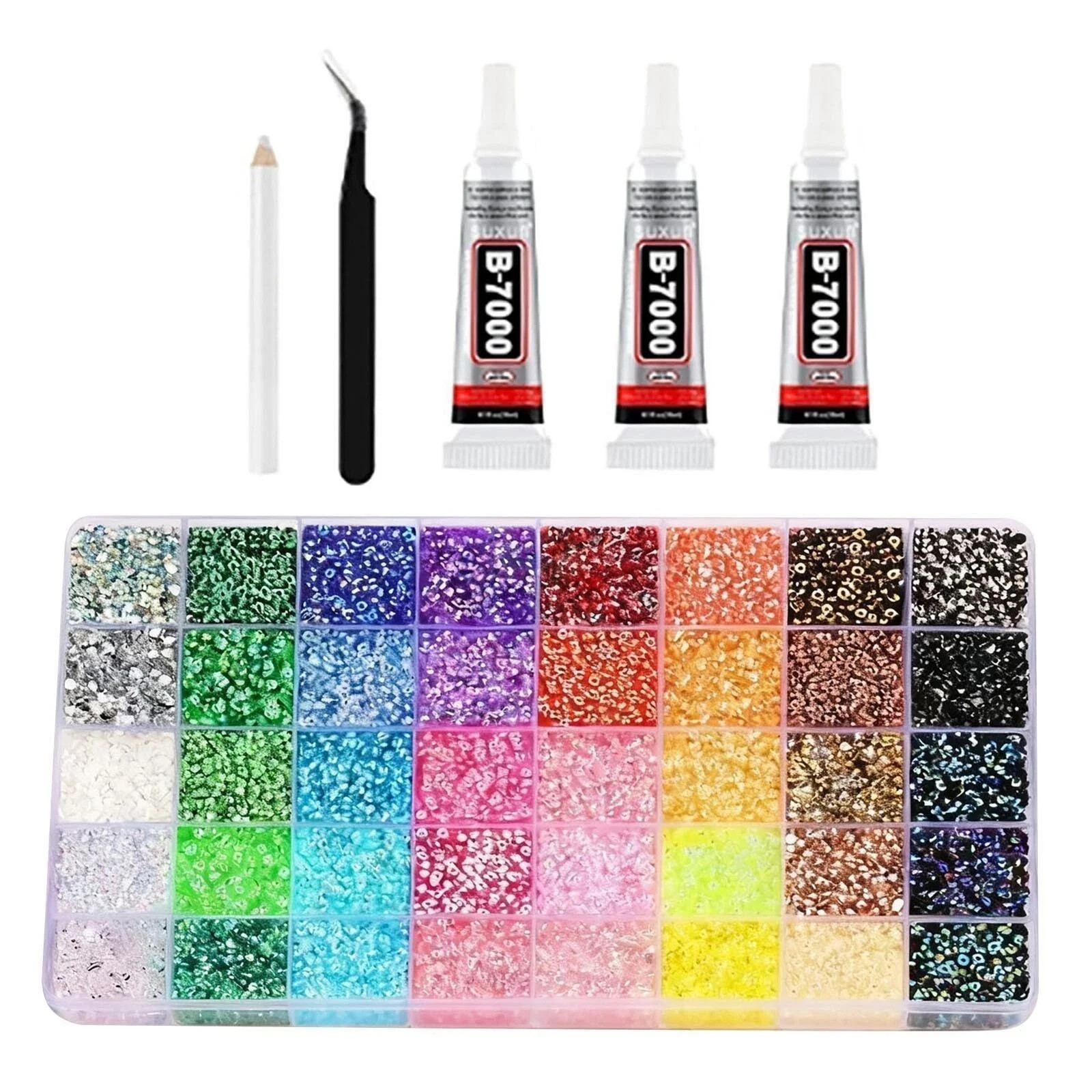 Jelly Rhinestones Bedazzling Kit Multicolor 3mm Flatback Resin Bedazzler Gems US