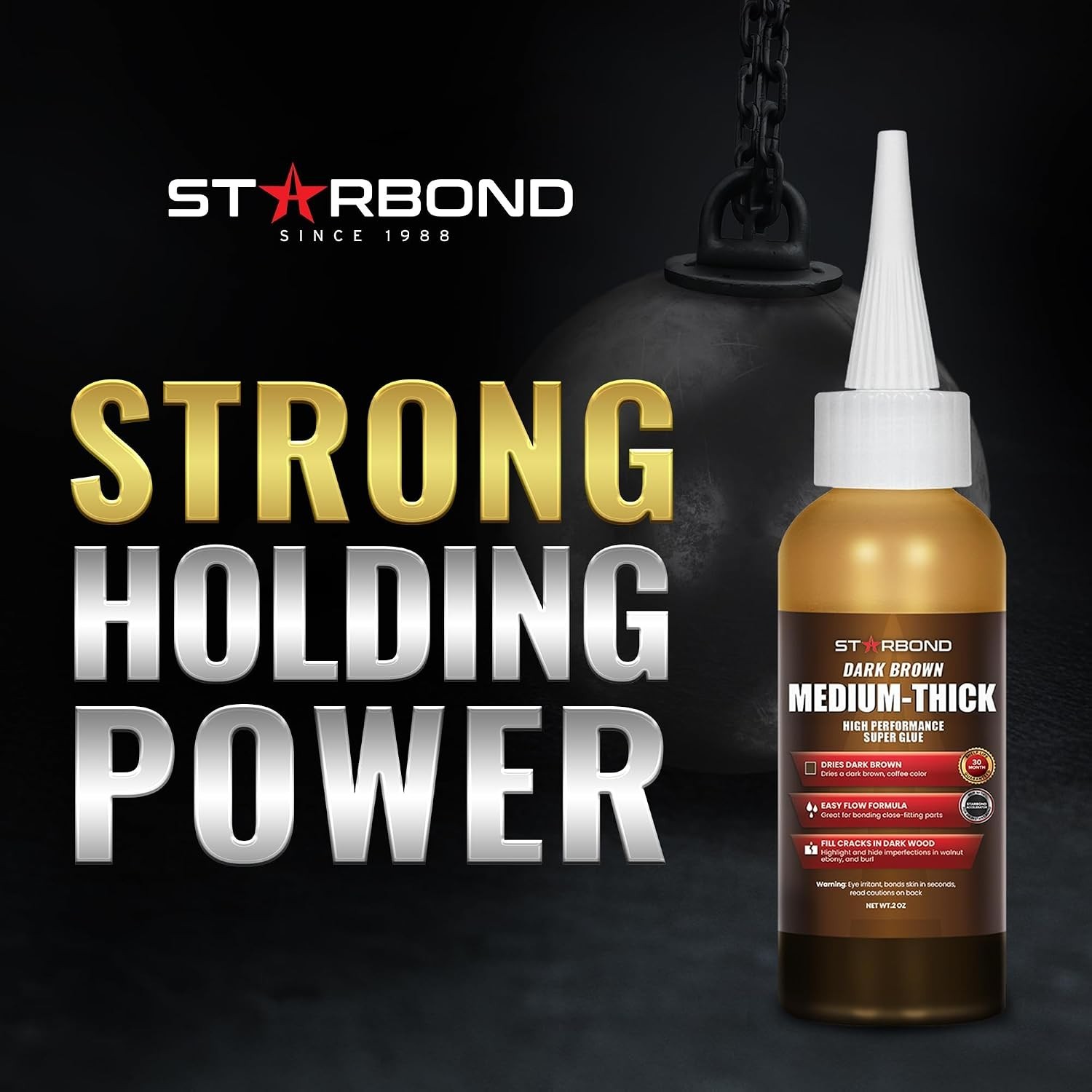 Starbond 2 oz. Dark Brown – Super Glue (Premium Cyanoacrylate CA Glue)