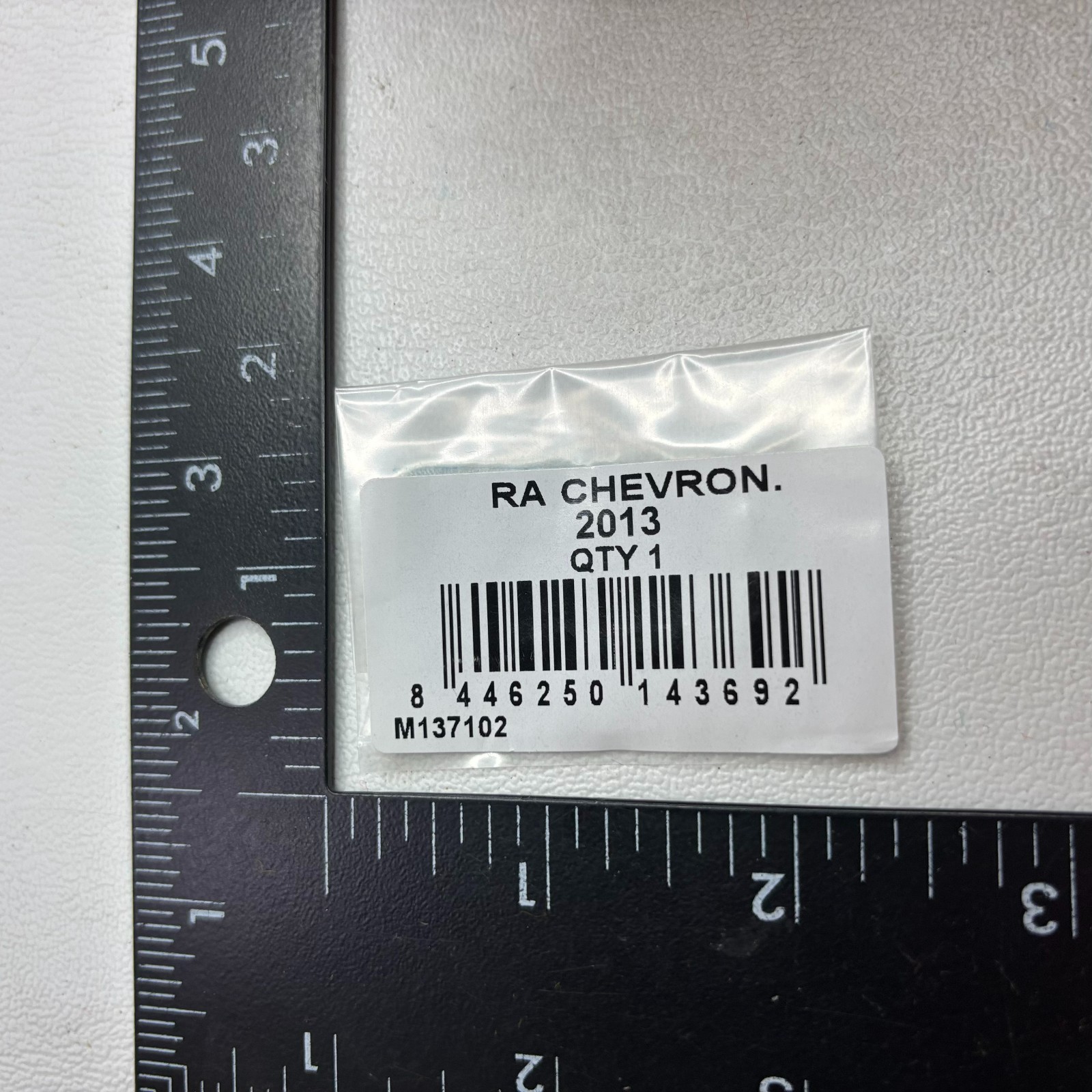 SMALL White / Light Blue Size Date YEAR 2013 Tab Patch b121
