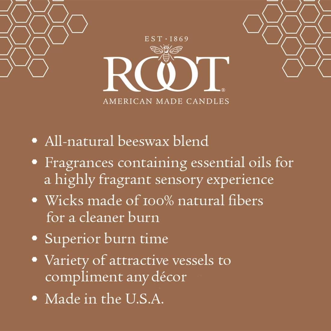 Root Candles Fall Scented Honeycomb Large Veriglass, Mulled Cider
