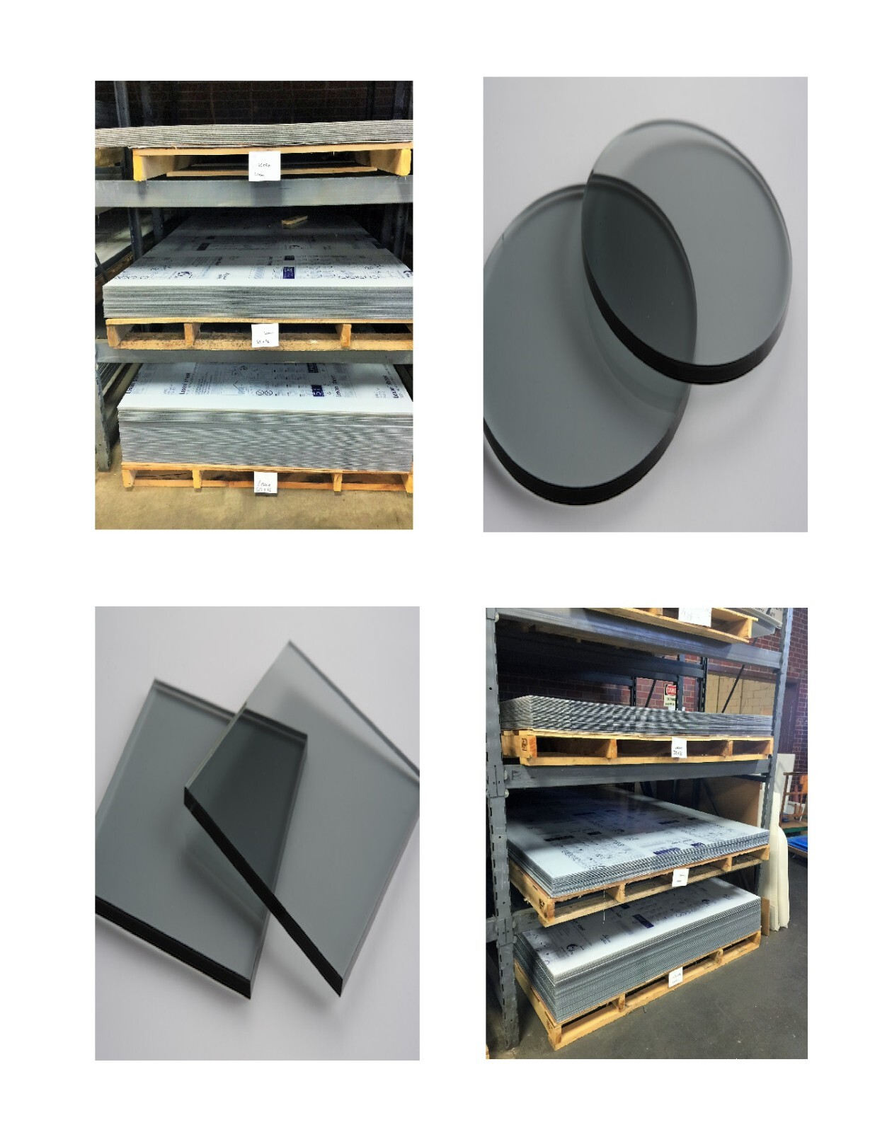 Gray Tint Lexan Polycarbonate Plastic Unbreakable Film-Masked Replacement Sheet