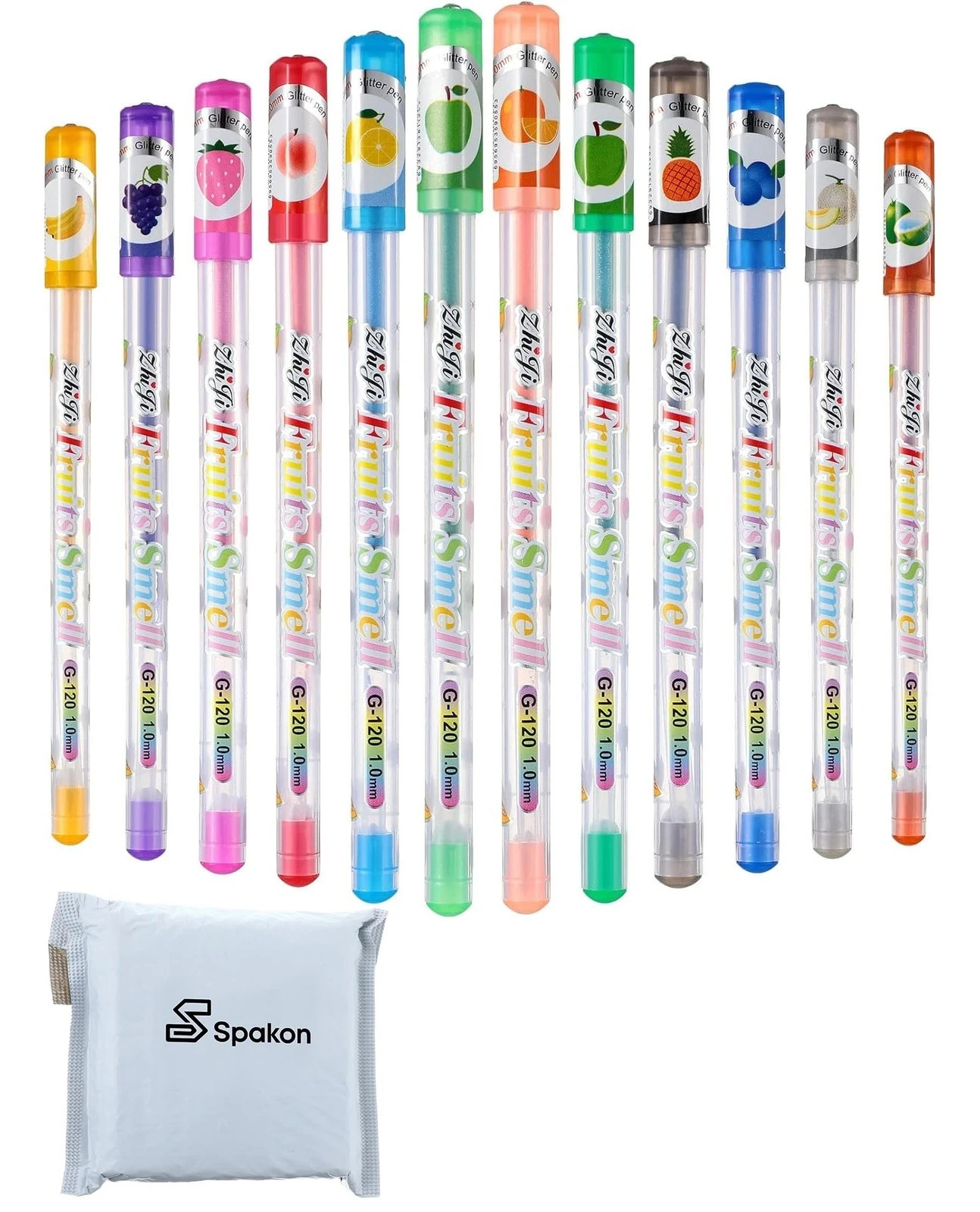 Spakon 36 Pcs Scented Glitter Gel Pens for Kids, Cute Coloring Smooth Writing…