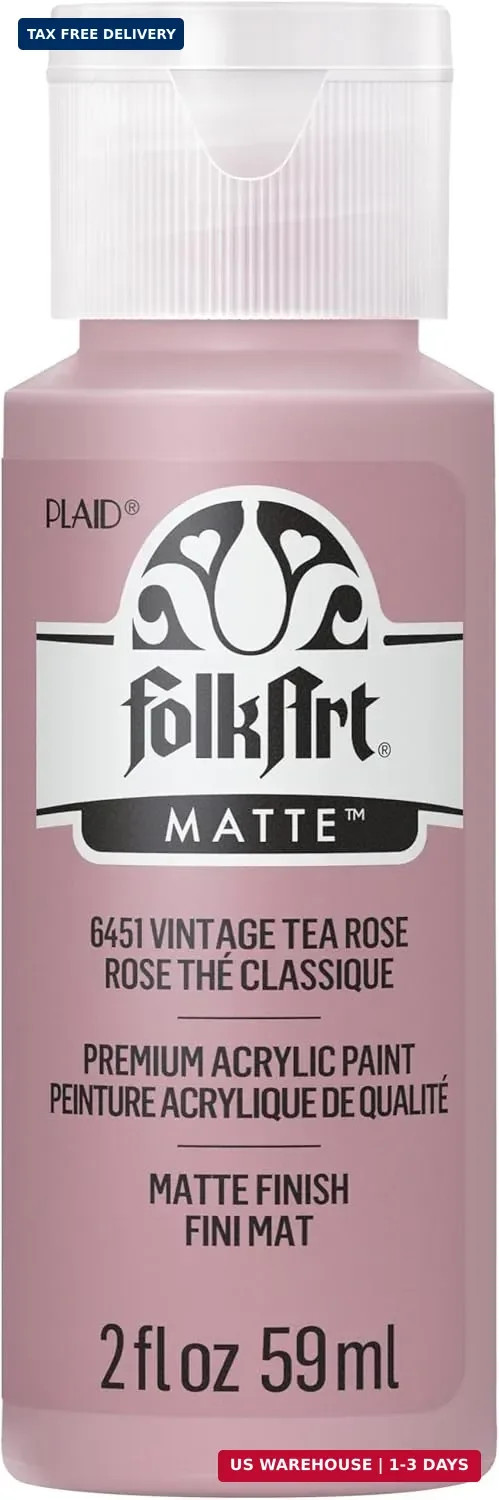 FolkArt Acrylic Paint in Assorted Colors (2 oz), , Vintage Tea Rose
