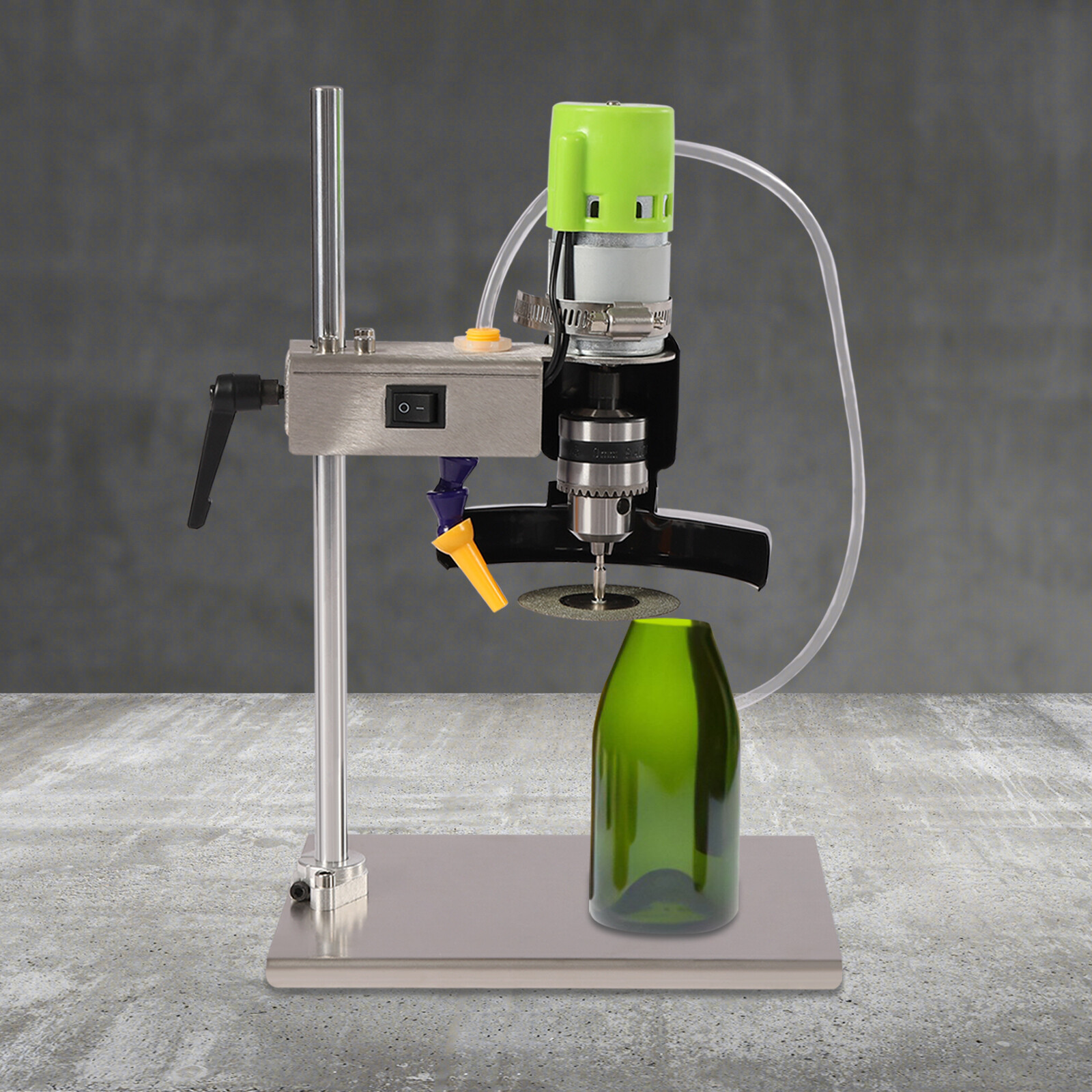 NEW Electric Glass Bottle Cutter 150w Glassware Cutting Machine & 3* Saw Blades