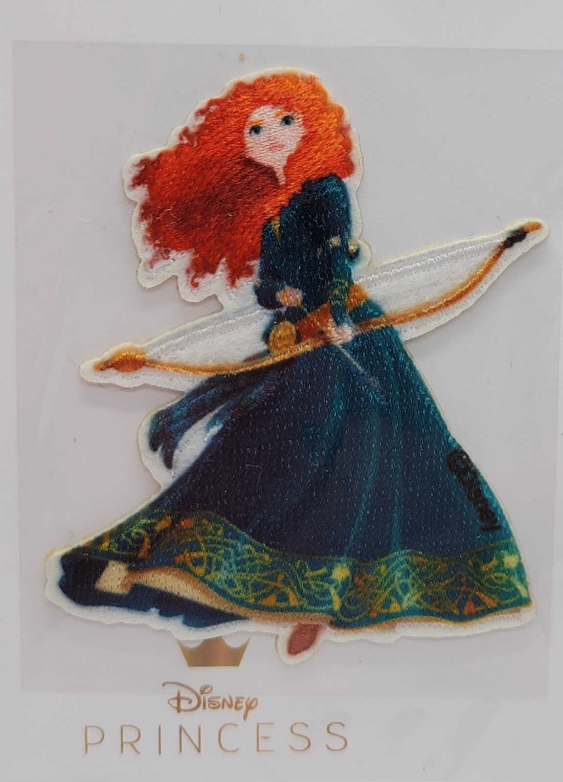 Disney Princess Iron on Patch Brave Princess Merida Holding Bow & Arrow New Ship