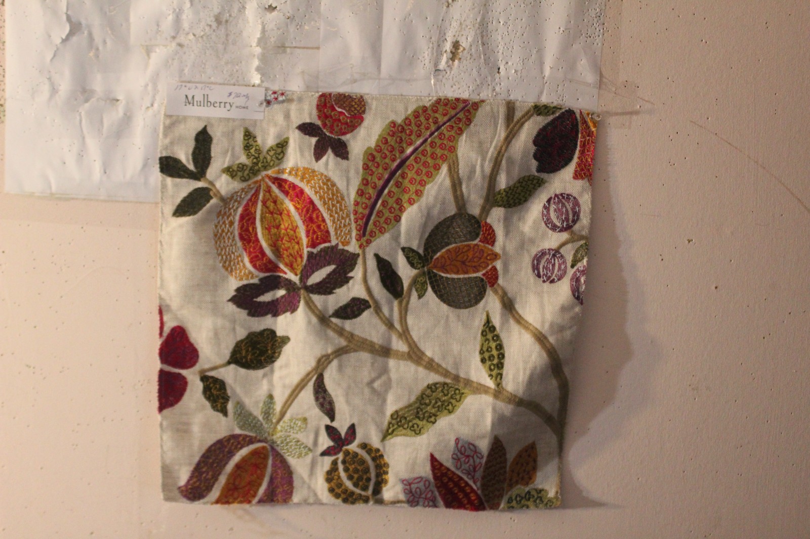 Mulberry Home Wilderness Embroidered Floral Variour Colors and Sizes
