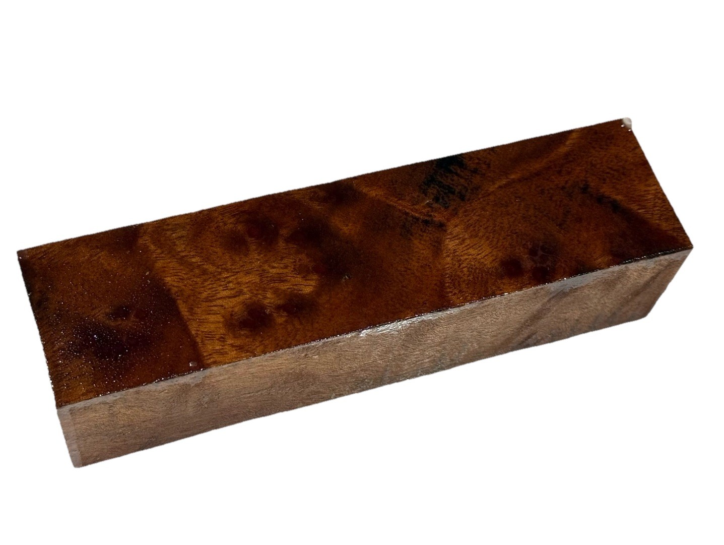 Camphor burl wood turning blank 1-9/16″ x 1-9/16” x 6″ (d32) dried