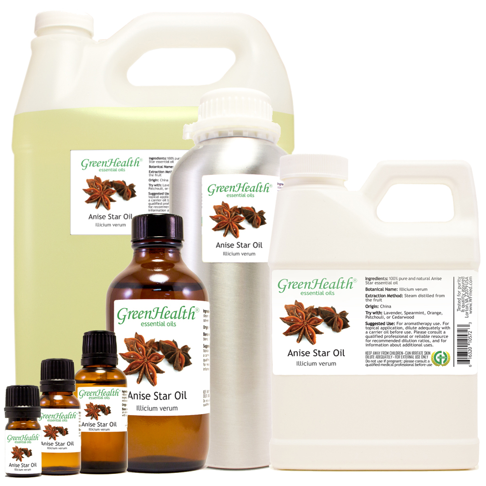 Anise Star Essential Oil 100% Pure 5ml-1gallon Free shipping
