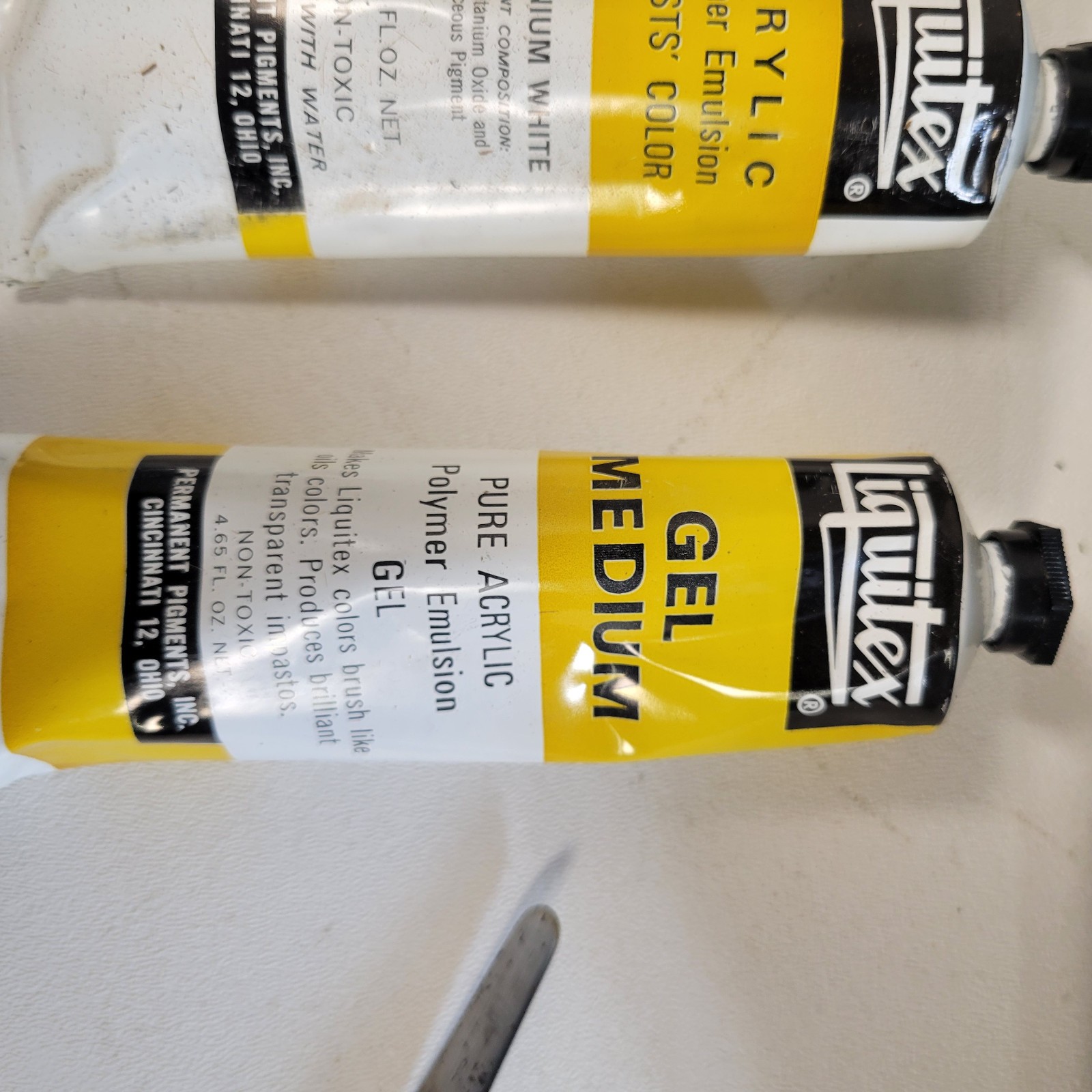 Vintage 1970s Liquitex Acrylic Color Paint Set #312 Permanent Pigments W/Case