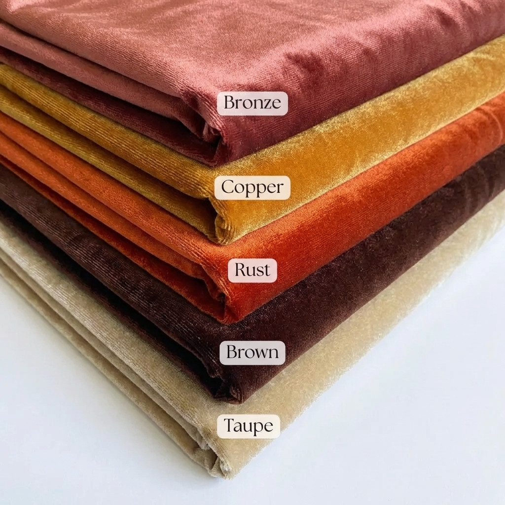 Soft Stretch Velvet Fabric By The Yard 58″ Wide Sewing Crafts 50+ Colors USA