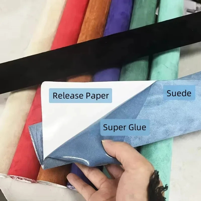 Self-Adhesive Suede Fabric for Car Upholstery Modification Door Panel Repair Pat