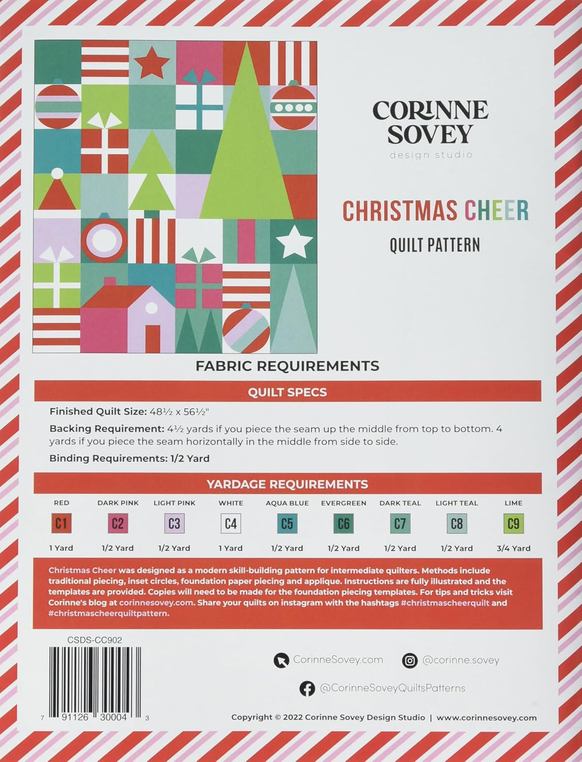 Christmas Cheer Quilt Pattern, None