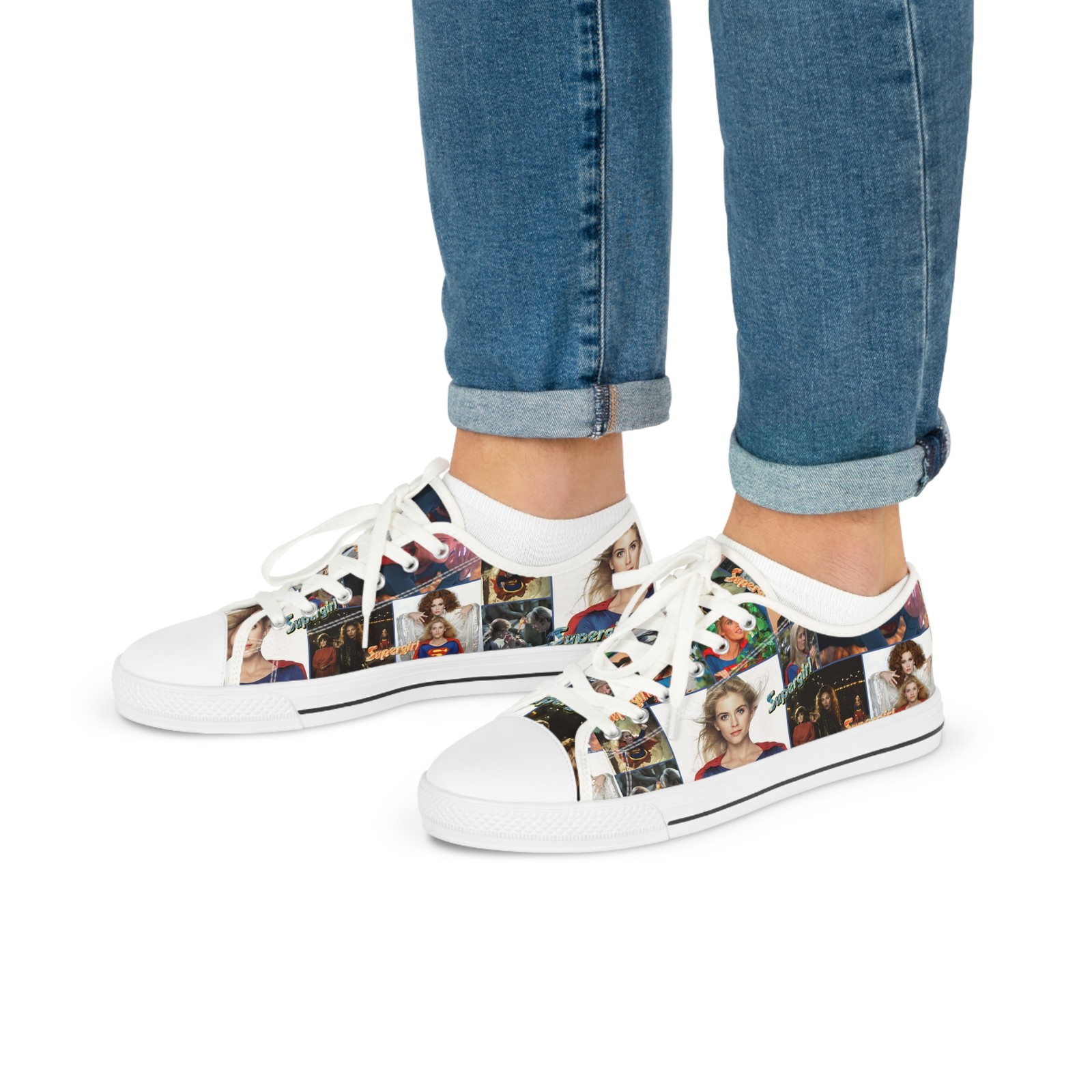 Supergirl 1984 Sneakers, Men’s Low Top Sneakers, Helen Slater Fan Gift