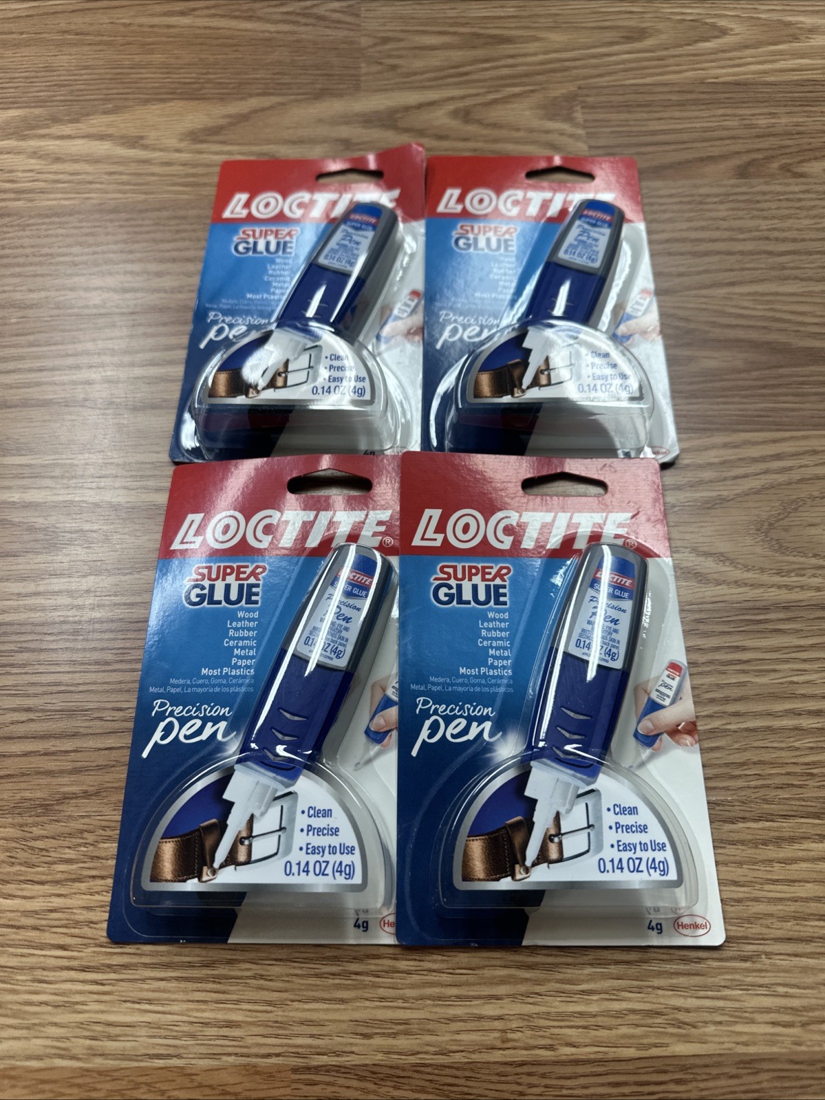 4 X Loctite Super Glue Precision Pens, Clean, Precise, Easy To Use