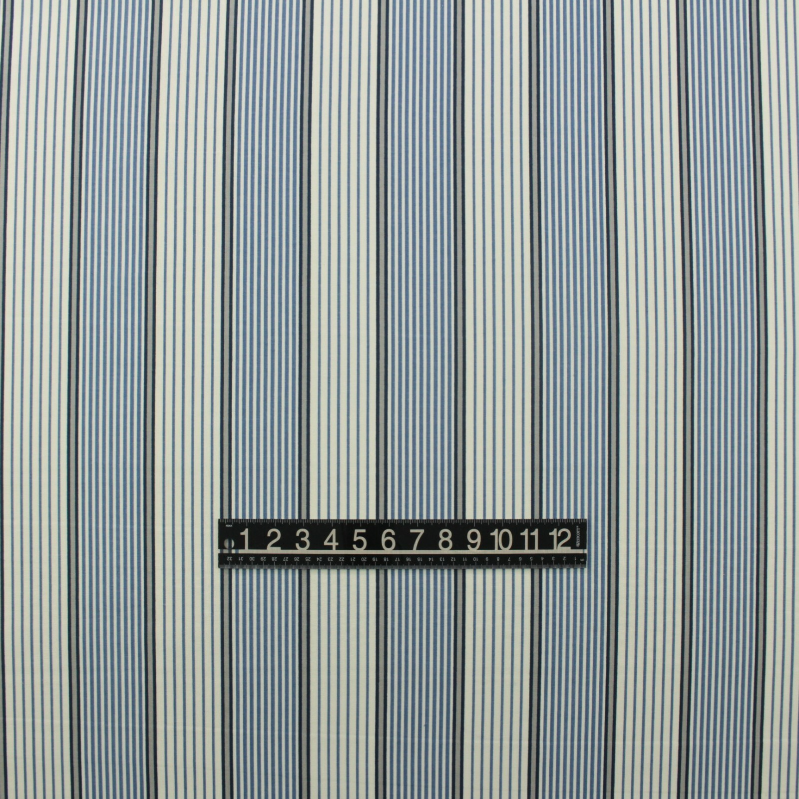 P KAUFMANN JOHN NAVY BLUE WHITE PINSTRIPE COTTON MULTIUSE FABRIC BY YARD 54″W